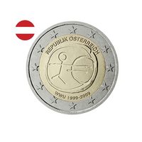 Autriche 2009 - 2 Euro Commémorative - 10 ans EMU