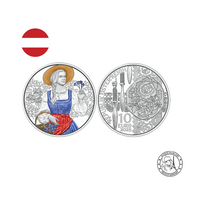 Austria 2026 - gschneizt & kampelt - Set of 4 Euro Silver Coins of 10 Euros - Proof