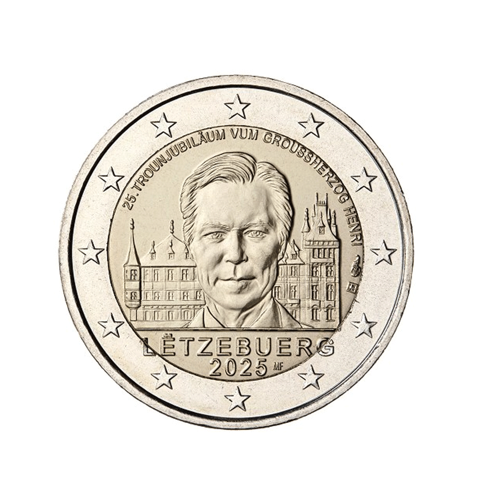 Luxembourg 2025 - 2 Euro Commémorative - 25 ans de Règne du Grand-Duc Henri