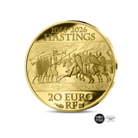 Hastings mūšis – 1/10 Oz auksinė 20 eurų moneta – „Proof“, 2026 m.