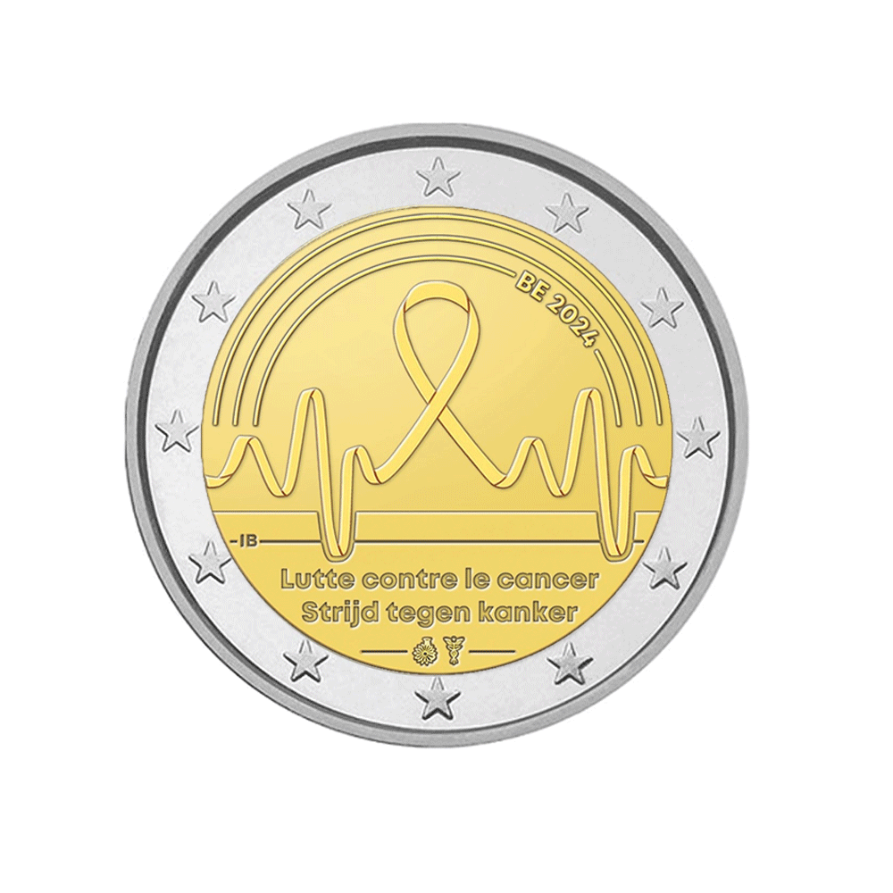 Belgique 2024 - 2 Euro Commémorative - Lutte contre le cancer - BU