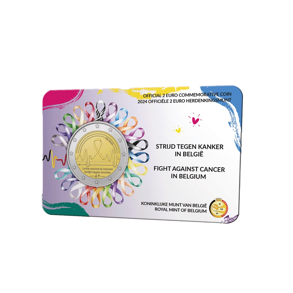 Belgique 2024 - 2 Euro Commémorative - Lutte contre le cancer - BU