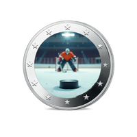 Jeux Olympiques d’Hiver 2026 - 2 Euros Commémorative - Colorisée