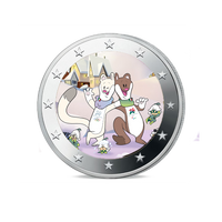 Jeux Olympiques d’Hiver 2026 - 2 Euros Commémorative - Colorisée