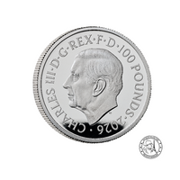 Elisabeth II - Monnaie de 100 pounds Platine - BE 2026