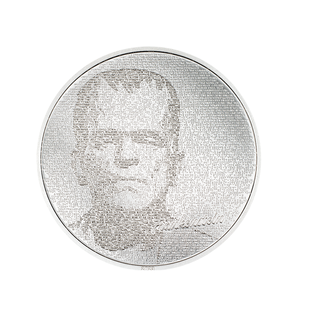 Typesfaces - Frankenstein - Monnaie de 5 Dollars Argent - BE 2023