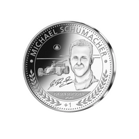 Michael Schumacher - La légende de la Formule 1 - Monnaie Commémorative Argent