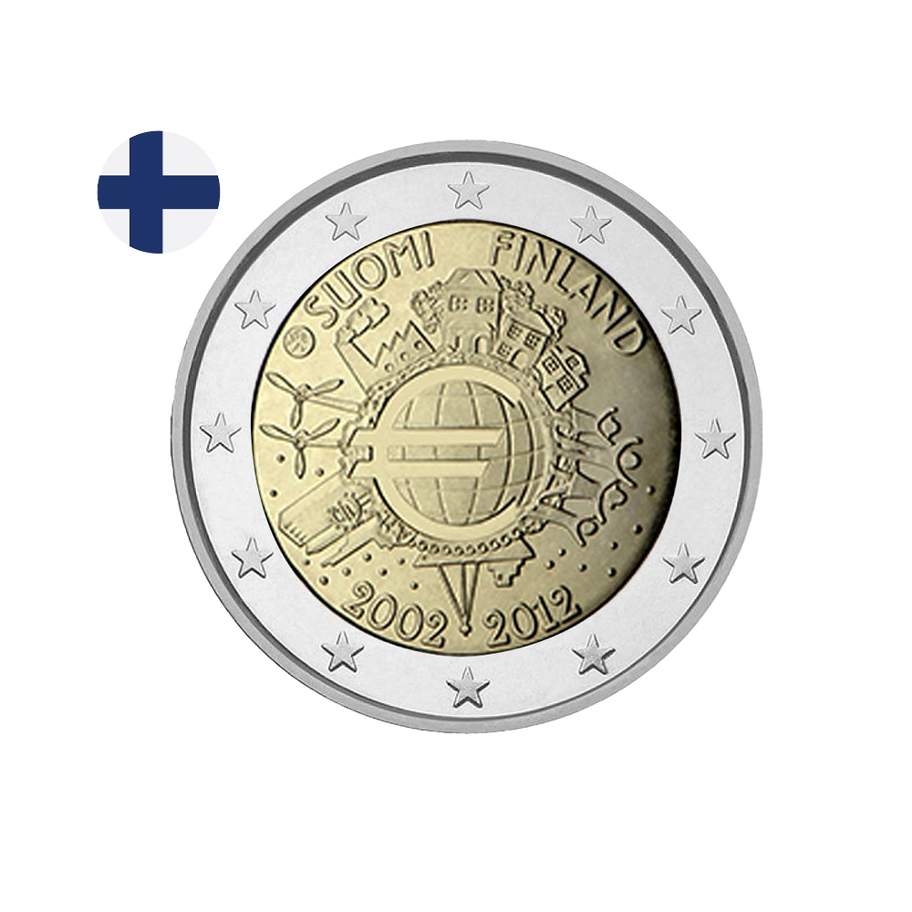 Finlande 2012 - 2 Euro Commémorative - 10 ans de l'Euro