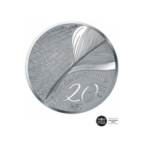 Art de la Plume 2026 - Agatha Christie - Monnaie de 20 Euros Argent - BE HR