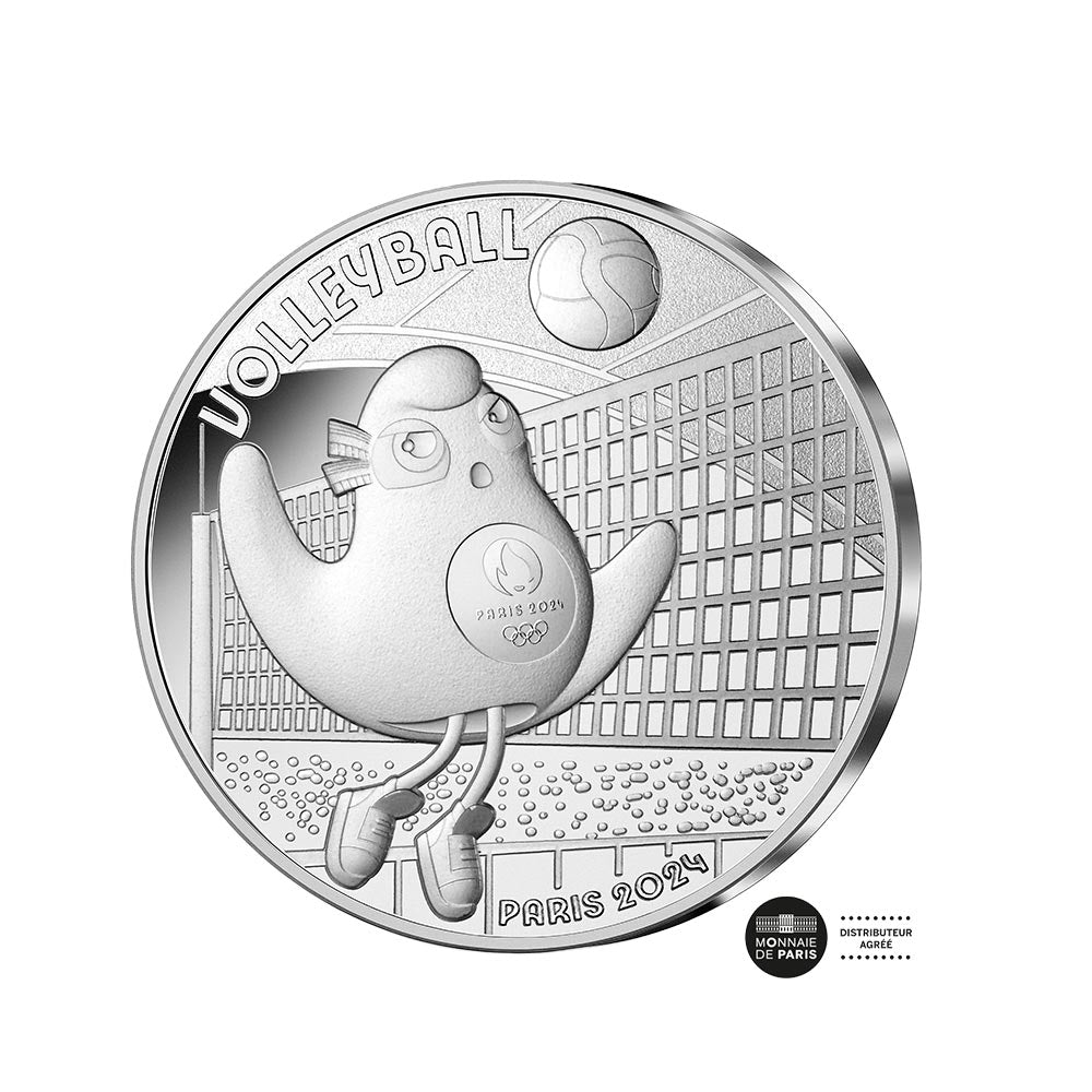 Jeux Olympiques de Paris 2024 - Le Badminton (9/9) - Monnaie de 10€ Argent  - Vague 1