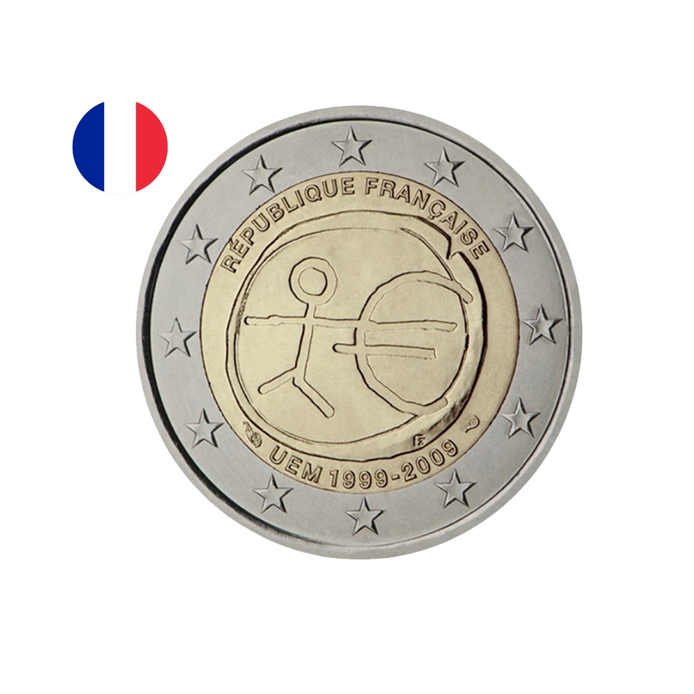 France 2009 - 2 Euro Commémorative - Union économique et monétaire