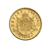 20 Francs - Napoléon III - Tête Laurée - France - 1861-1870