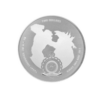 Godzilla vs. Kong - Monnaie de 2 Dollars Argent - BE 2021