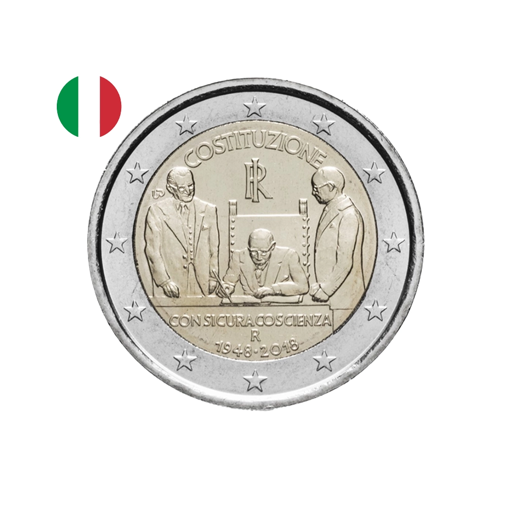 Italie 2018 - 2 Euro Commémorative - Constitution italienne