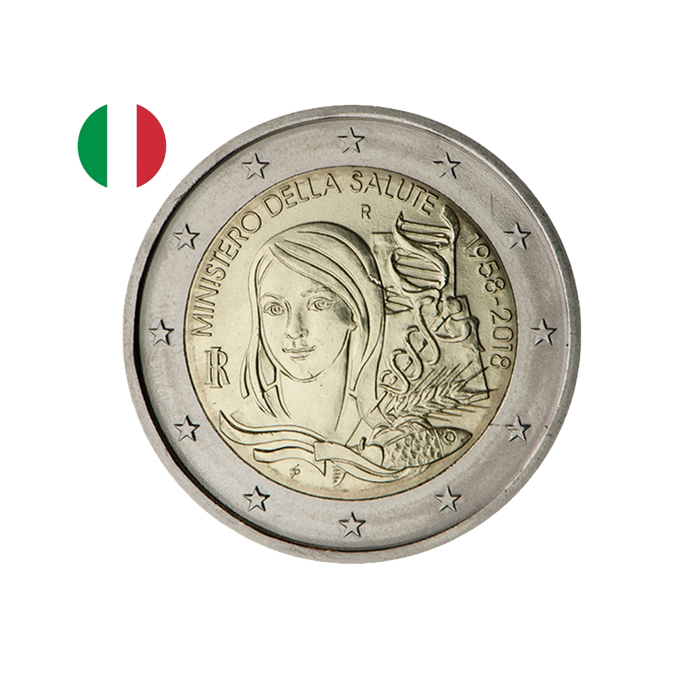 Italie 2018 - 2 Euro Commémorative - Ministère de la santé