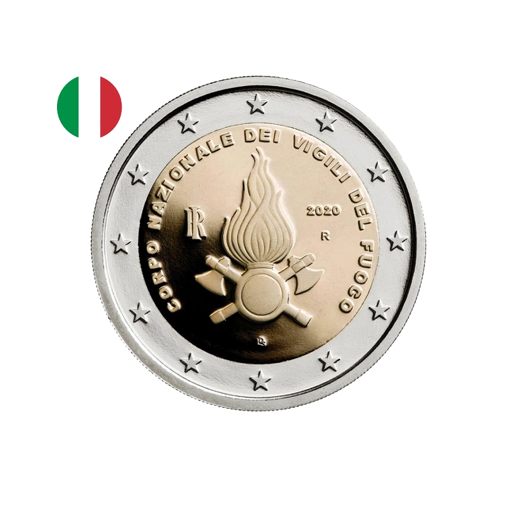Italie 2020 - 2 Euro Commémorative - Corps National des Sapeurs Pompiers