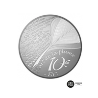 Art de la Plume 2022 - Molière - Monnaie de 10 Euros Argent - BE