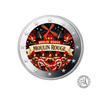 Moulin Rouge 2026 - 2 Euros Commémorative - Colorisée