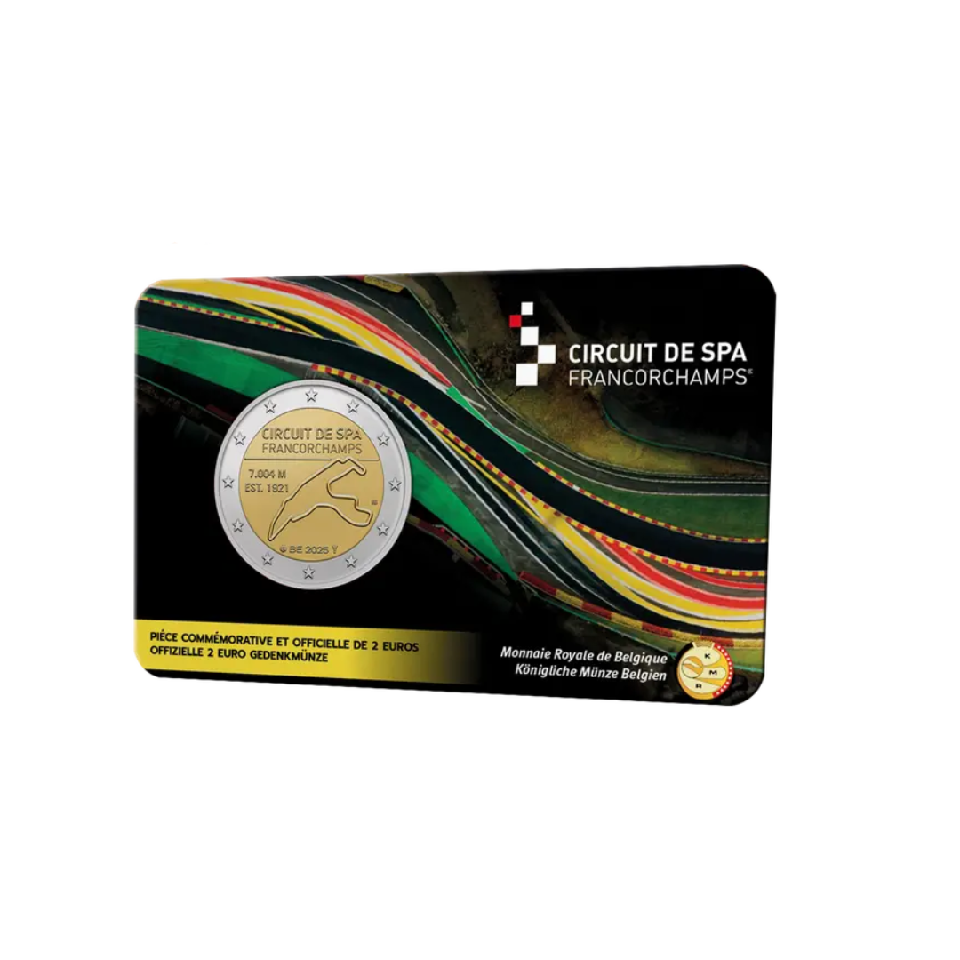 Belgique 2025 - 2 Euros Commémorative - Circuit de Spa-Francorchamps - BU