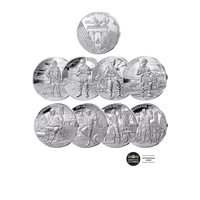 D-Day et V-E Day - Coffret 8 monnaies de 10€ BE - 2024/2025 + 10€ VF