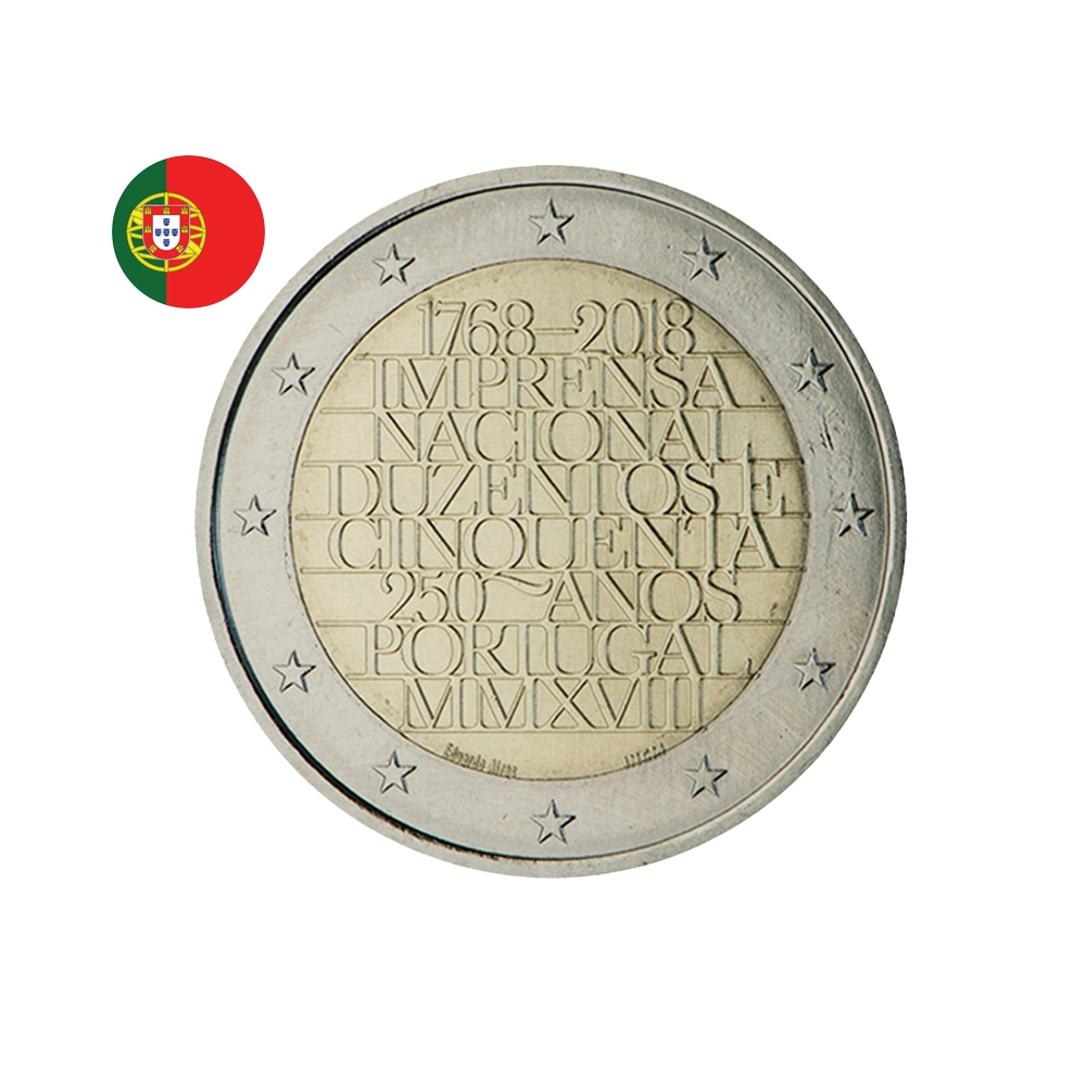 Portugal 2018 - 2 Euro Commémorative - Imprensa Nacional