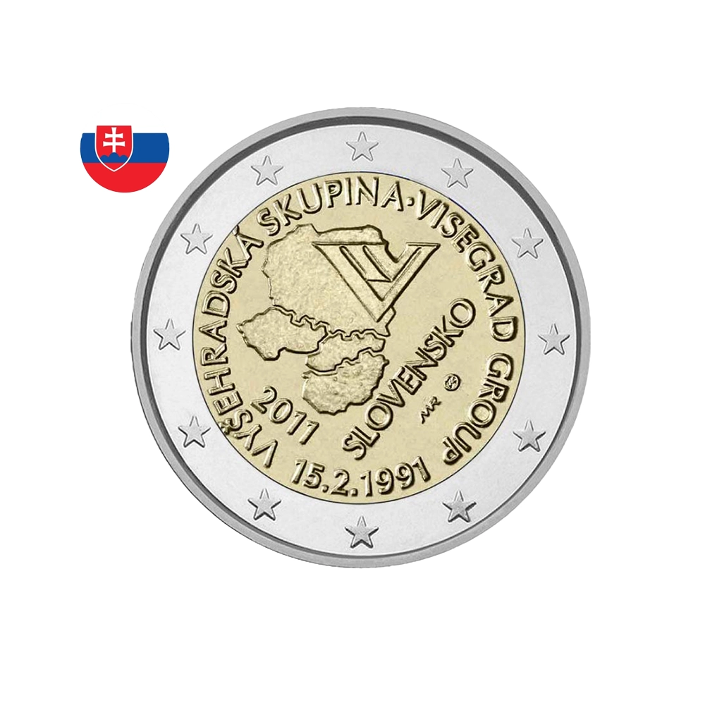 Slovaquie 2011 - 2 Euro Commémorative - Groupe de Visegrád