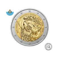 San Marino 2026 - 2 Euro Commemorative Coin - 800th Anniversary of the Death of Saint Francis of Assisi