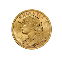 20 Francs - Vreneli - Suisse - 1897-1935