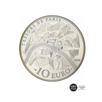 Trésor de Paris 2016 - Institut de France - Monnaie de 10 Euros - Argent - BE