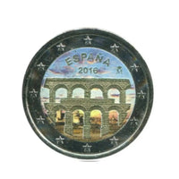 Espagne 2016 - 2 Euro Commémorative - Aqueduc de Ségovie - Colorisée
