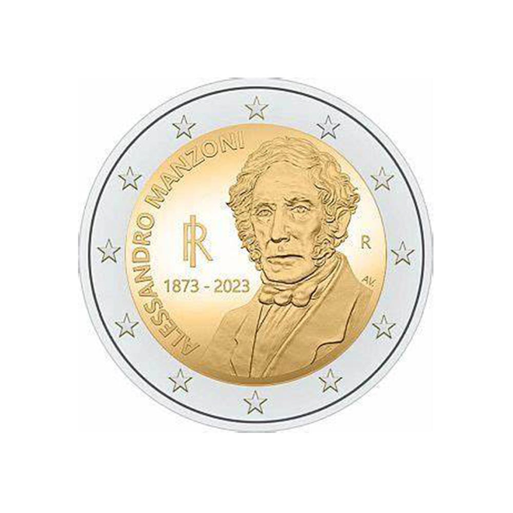 Italie 2023 - 2 Euro Coincard - 150è anniversaire de la disparition de Alessandro Manzoni - BU