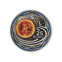 Luxembourg 2025 - Système solaire - Coffret avec monnaie de 25 Euros en Argent Soleil - BE 2025