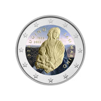 Saint-Marin 2023 - 2 Euros Commémorative - Le Pérugin - Colorisée