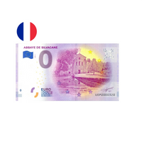 France 2020 - Abbaye de Silvacane - Billet souvenir de zéro euro
