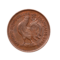 1 franc - Afrique Equatoriale Française - 1943