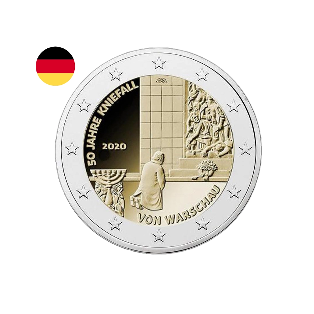 Allemagne 2020 - 2 Euro Commémorative - Génuflexion de Varsovie