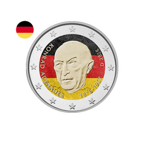 Allemagne 2026 - 2 Euros commémorative - 150e anniversaire de la naissance de Konrad Adenauer - Colorisée