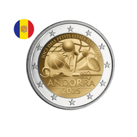 Andorre 2025 - 2 Euro Commémorative -  Jeux des petits Etats d'Europe - BU