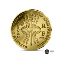 La Bataille d'Austerlitz - Monnaie de 50€ Or ¼ Oz - BE 2025