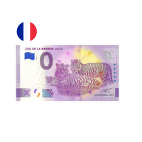 France 2020 - Zoo de la Barden - Billet de zéro euro