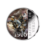 Frappe en Argent Colorisé - Bataille de Verdun en 1916