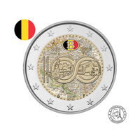 Belgique 2026 - 2 Euros Commémorative - 100 ans de la SNCB - Colorisées