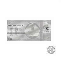 Nouvel An Lunaire - Billet de 100 Togrog Argent - 2027