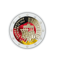 Allemagne 2015 - 2 Euro Commémorative - Réunification Allemande - Colorisée