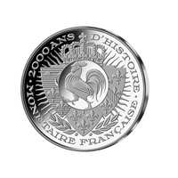 Frappe en Argent pur - 2000 ans d'histoire monétaire française - Denier Hugues Capet