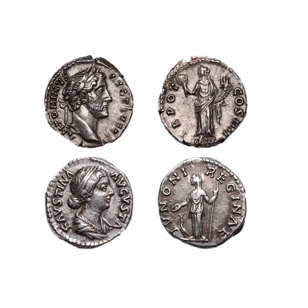 Set de Monnaies Romaines - Antonin et Faustine