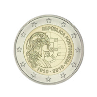 Portugal 2010 - 2 Euro Commémorative - République portugaise - BE