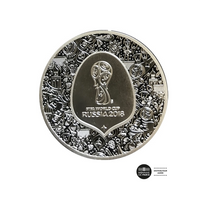 Coupe du monde FIFA 2018 - Monnaie de 10 Euros - Argent - BE