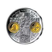 Frappe en Argent pur - 2000 ans d'histoire monétaire française - Franc Pied Quadruple Henri IV - 1607