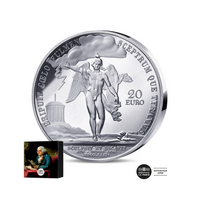 Benjamin Franklin et Génie Ailé - Monnaie de 20€ Argent 1 Oz - BE 2025